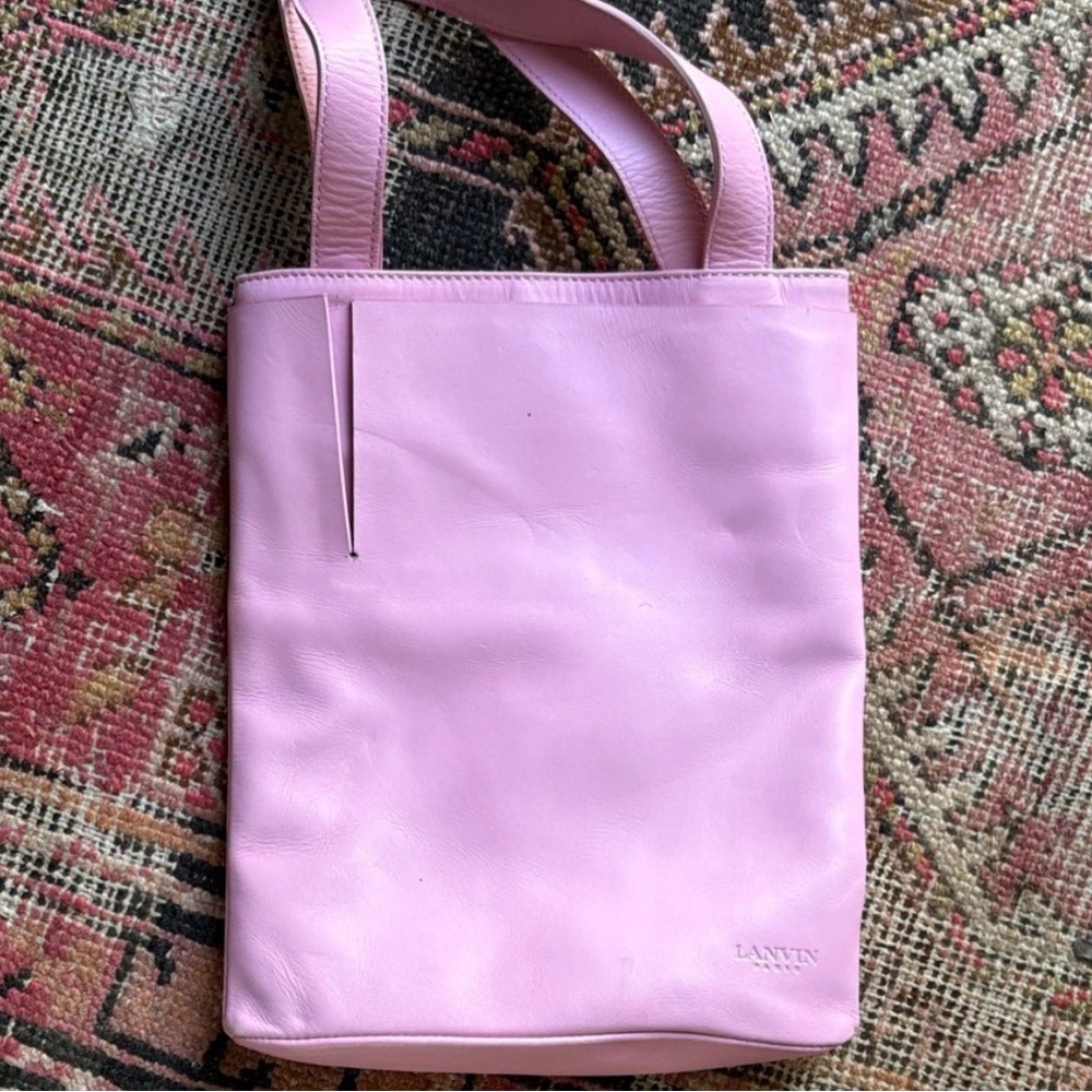 Lanvin Light Pink Leather Tote